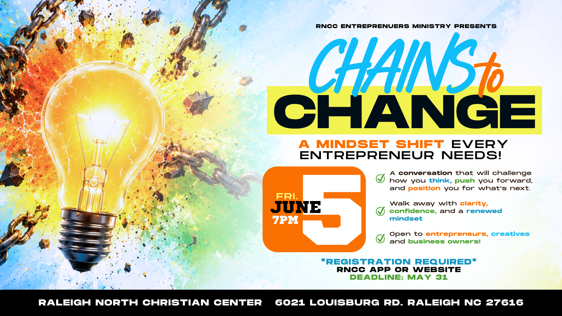 RNCC entrepreneurs Ministry Chains to Change Screen